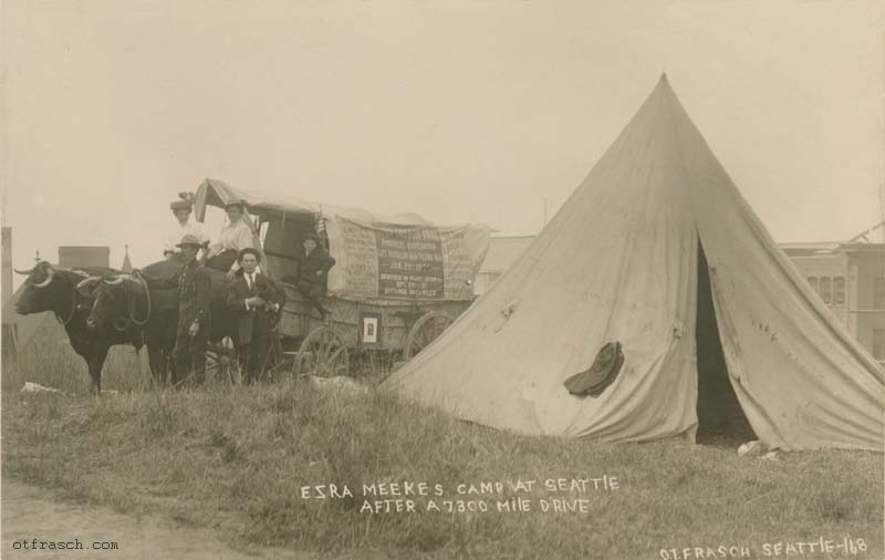 Image 168 - Ezra Meekes Camp at Seattle After a 7300 Mile Drive