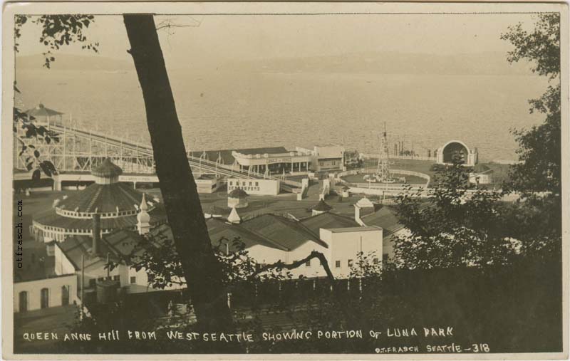 Image 318 - Queen Anne Hill From West Seattle Showing Portion of Luna Park