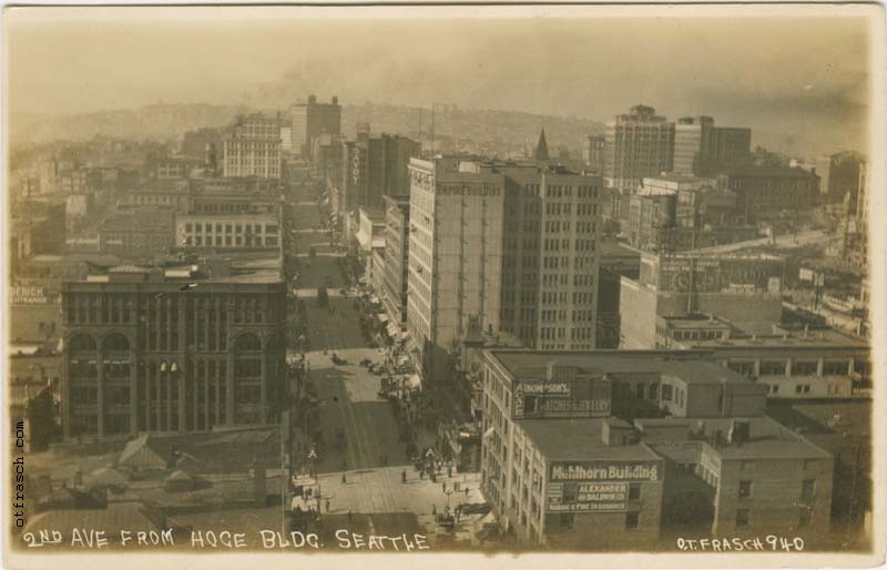 Image 940 - 2nd Ave. From Hoge Bldg. Seattle