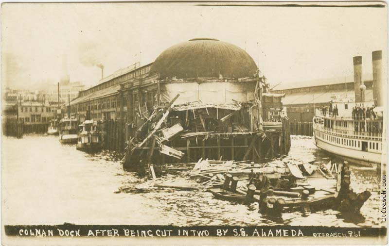 Image 961 - Colman Dock After Being Cut in Two By S.S. Alameda