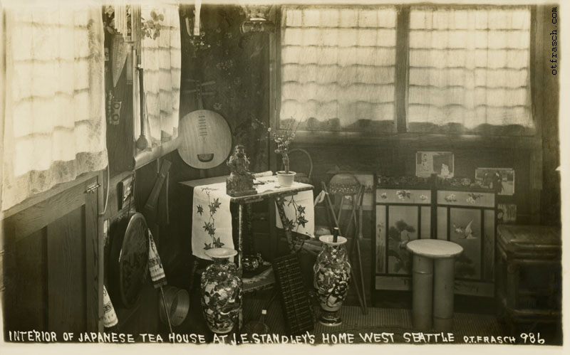 Image 986 - Interior of Japanese Tea House at J.E. Standley's Home West Seattle