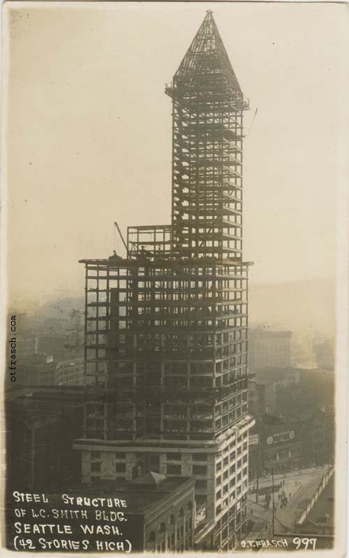 Image 997 - Steel Structure of L.C. Smith Bldg. Seattle Wash. (42 Stories High)