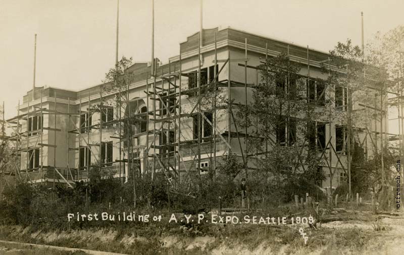 Unnumbered Image - First Building of A.Y.P. Expo Seattle 1909