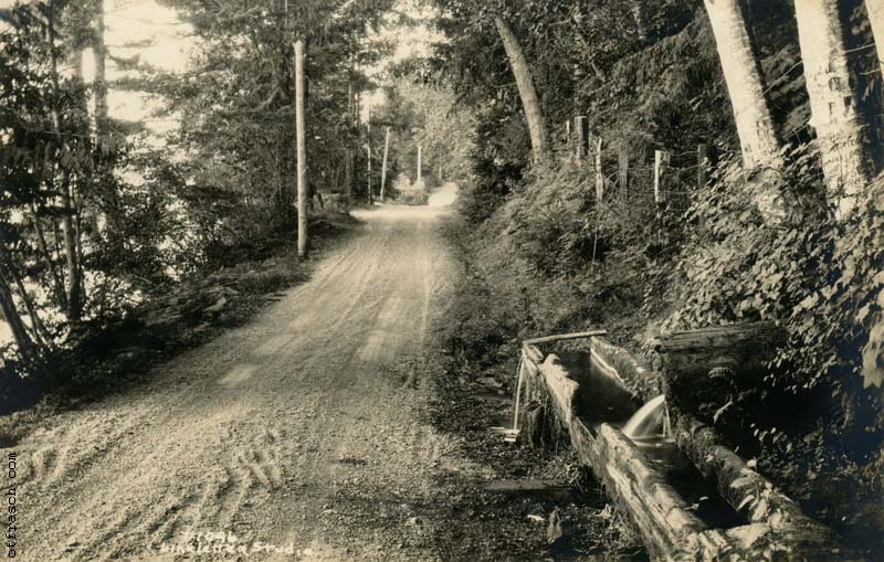 Linkletter Image 1946 - Road Near Old Water Trough Seabeck Wn.